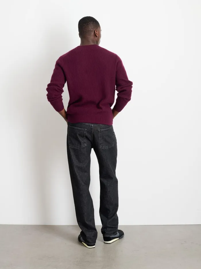 Alex Mill Sweaters Women Jordan Sweater In Washed Cashmere Bordeaux