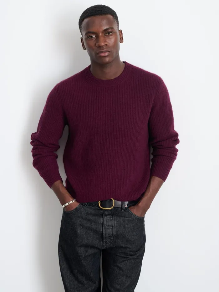 Alex Mill Sweaters Women Jordan Sweater In Washed Cashmere Bordeaux