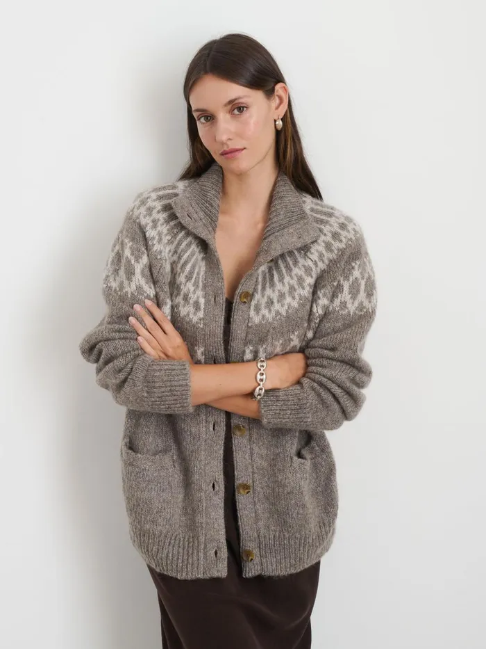 Alex Mill Sweaters Women Louie Fair Isle Cardigan
