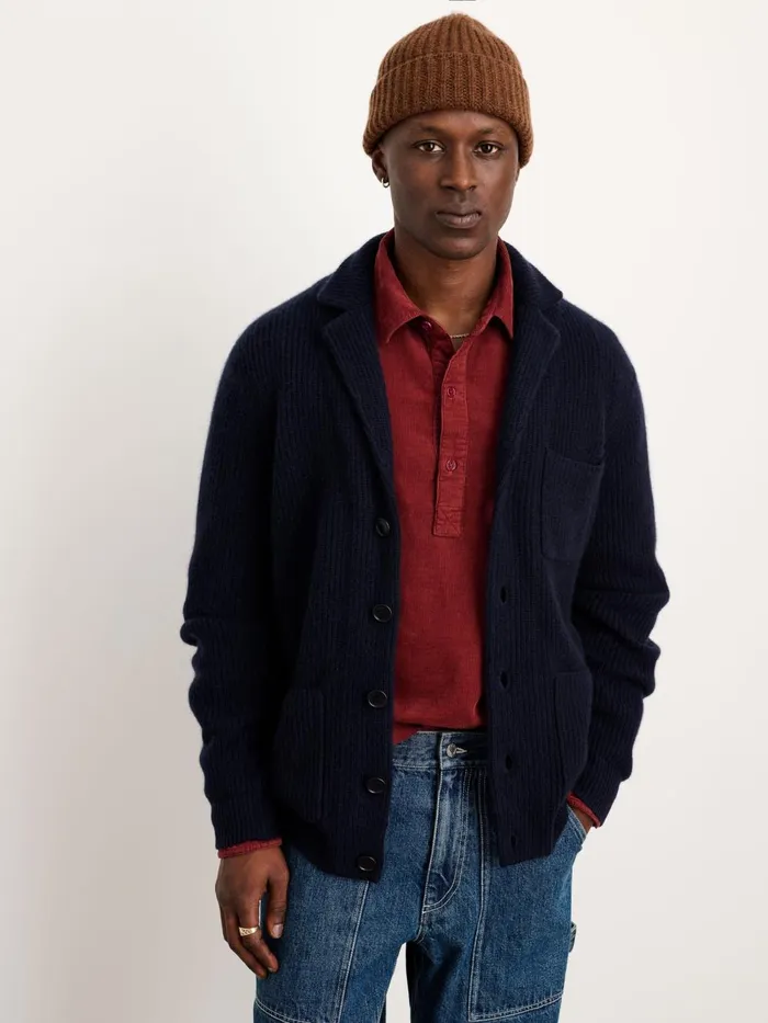 Alex Mill Sweaters Women Mitchell Cardigan In Washed Cashmere Navy