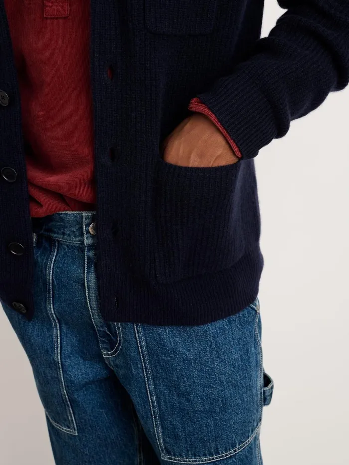 Alex Mill Sweaters Women Mitchell Cardigan In Washed Cashmere Navy