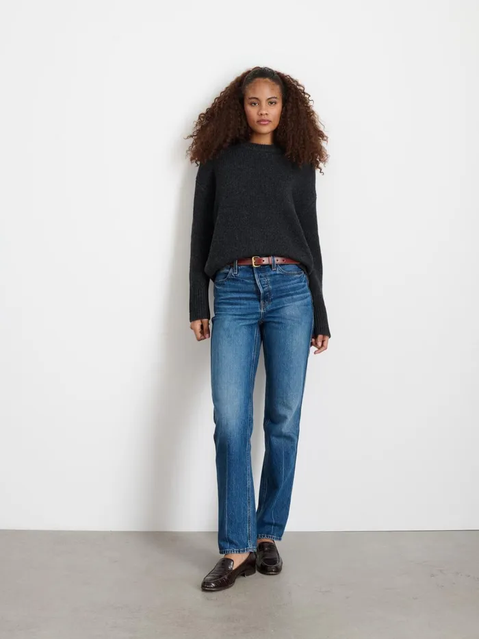 Alex Mill Sweaters Women Nottinghill Sweater In Wool Charcoal Alex Mill Sweaters Women Nottinghill Sweater In Wool Charcoal