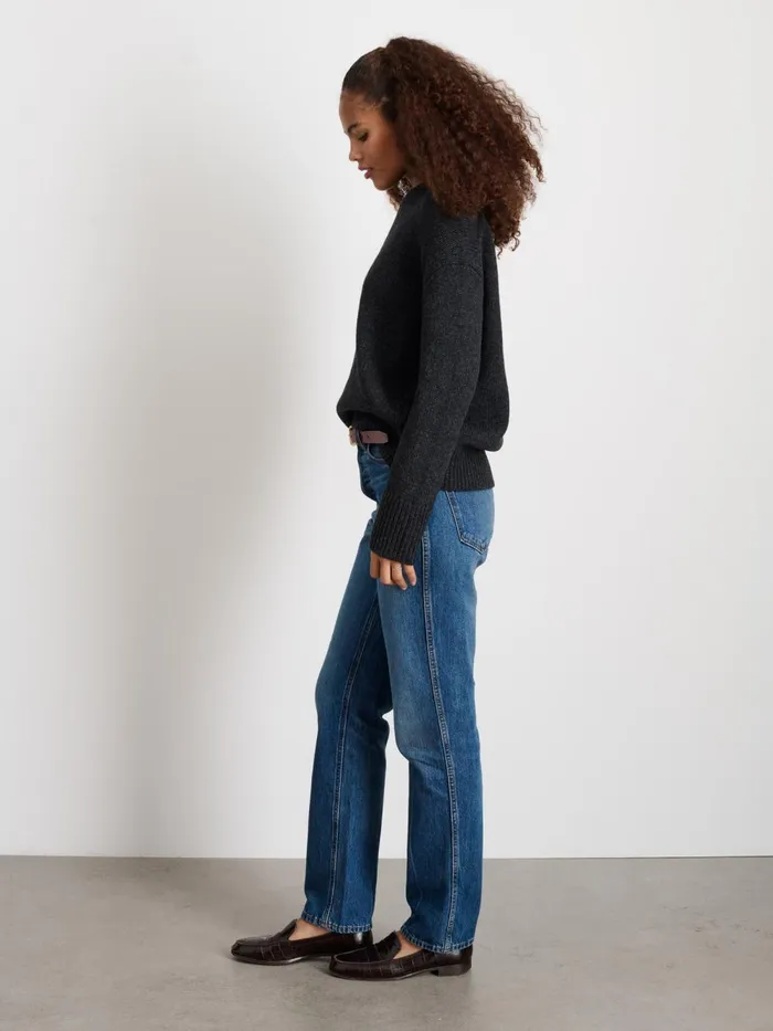 Alex Mill Sweaters Women Nottinghill Sweater In Wool Charcoal Alex Mill Sweaters Women Nottinghill Sweater In Wool Charcoal