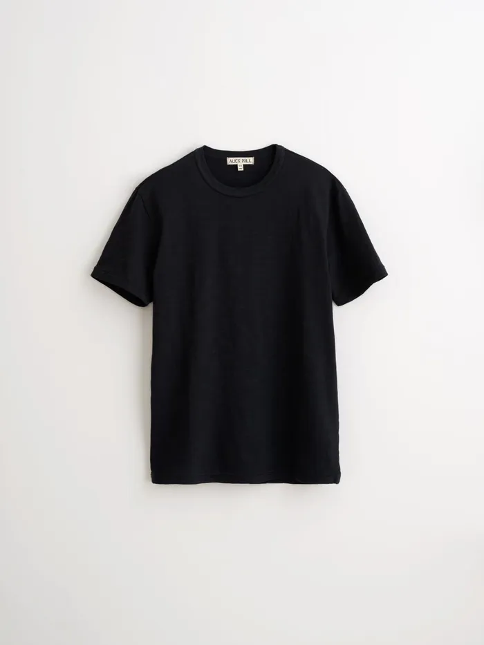 Alex Mill Tees Polos Men Standard TShirt In Slub Cotton Black