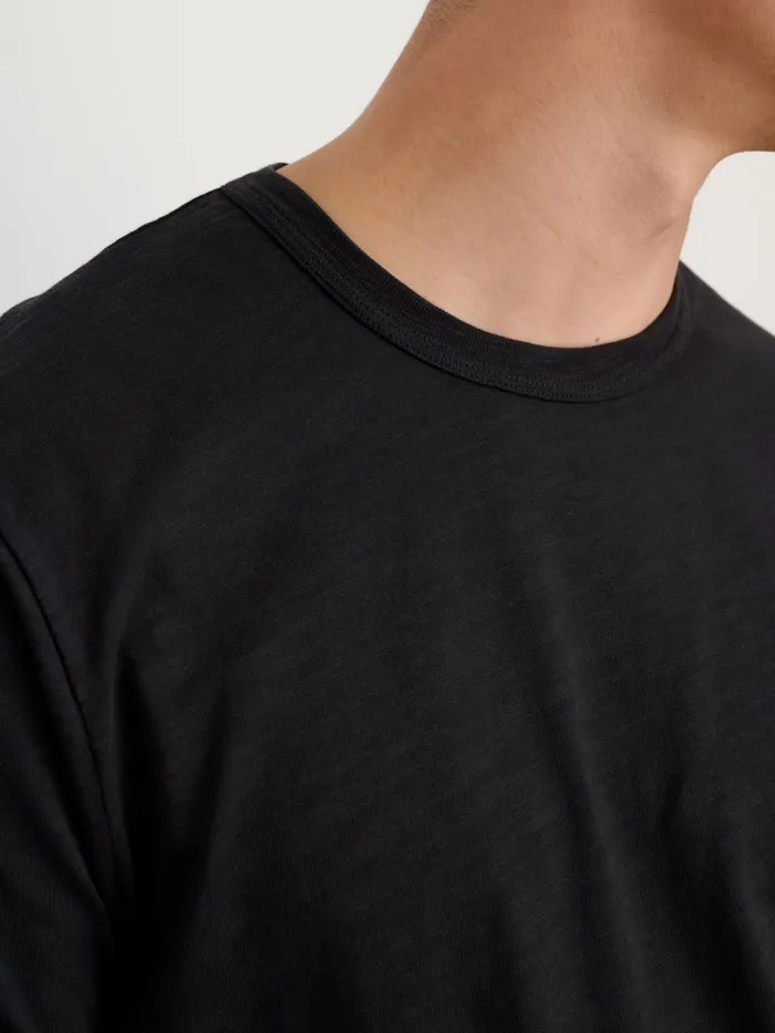 Alex Mill Tees Polos Men Standard TShirt In Slub Cotton Black