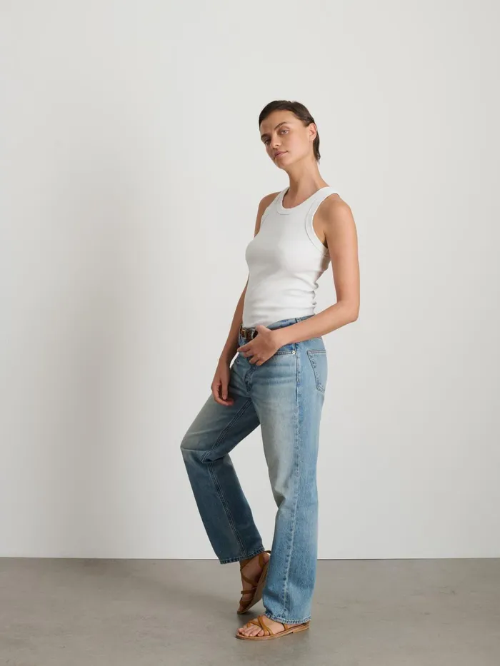 Alex Mill Tees Tanks Women Everyday Rib Tank Sea Salt