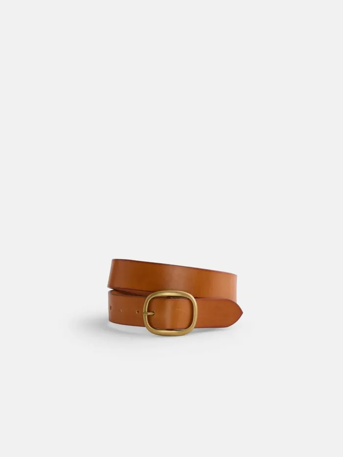 Alex Mill Women Maximum Henry Wide Oval Belt Light Brown