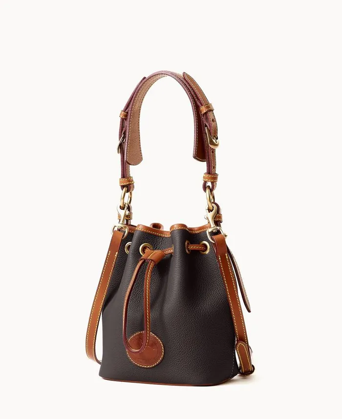 All Weather Leather 30 Mini Drawstring 17 Black Woman Dooney and Bourke Shoulder Bags All Weather Leather 30 Mini Drawstring 17 Black Woman Dooney and Bourke Shoulder Bags
