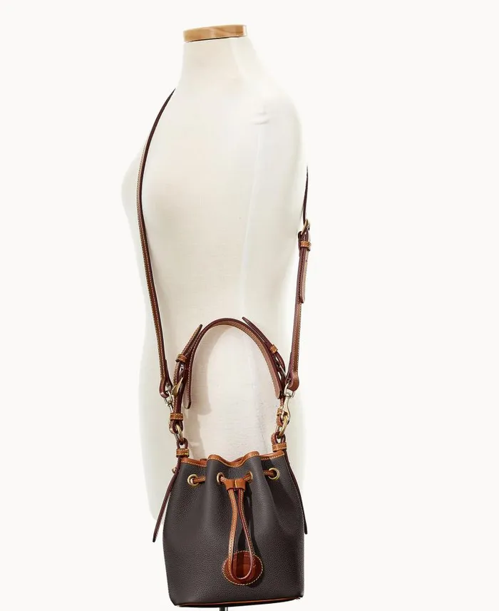 All Weather Leather 30 Mini Drawstring 17 Black Woman Dooney and Bourke Shoulder Bags All Weather Leather 30 Mini Drawstring 17 Black Woman Dooney and Bourke Shoulder Bags