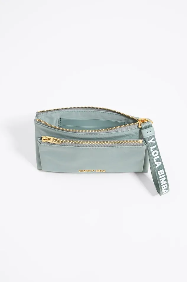 Aquamarine Nylon Double Purse Lake Green Women Bimba Y Lola Wallets And Coin Purses Aquamarine Nylon Double Purse Lake Green Women Bimba Y Lola Wallets And Coin Purses