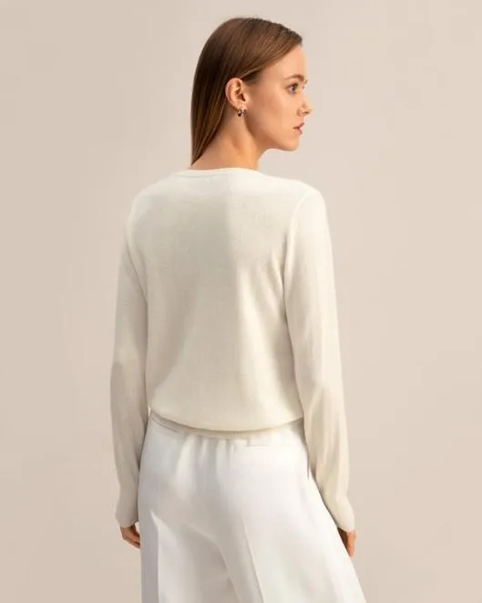 Baby Cashmere Crewneck Sweater Women Lilysilk Knitwear