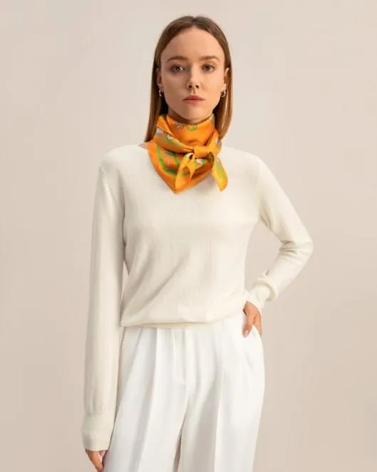Baby Cashmere Crewneck Sweater Women Lilysilk Knitwear