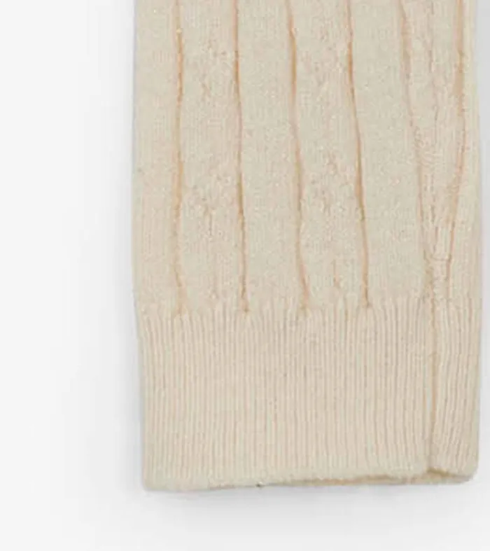 Baby Cream Cable Knit Tights Hatley
