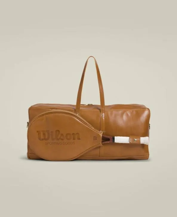 Bags Women Wilson Showman Leather Tennis Bag Tan Bags Women Wilson Showman Leather Tennis Bag Tan