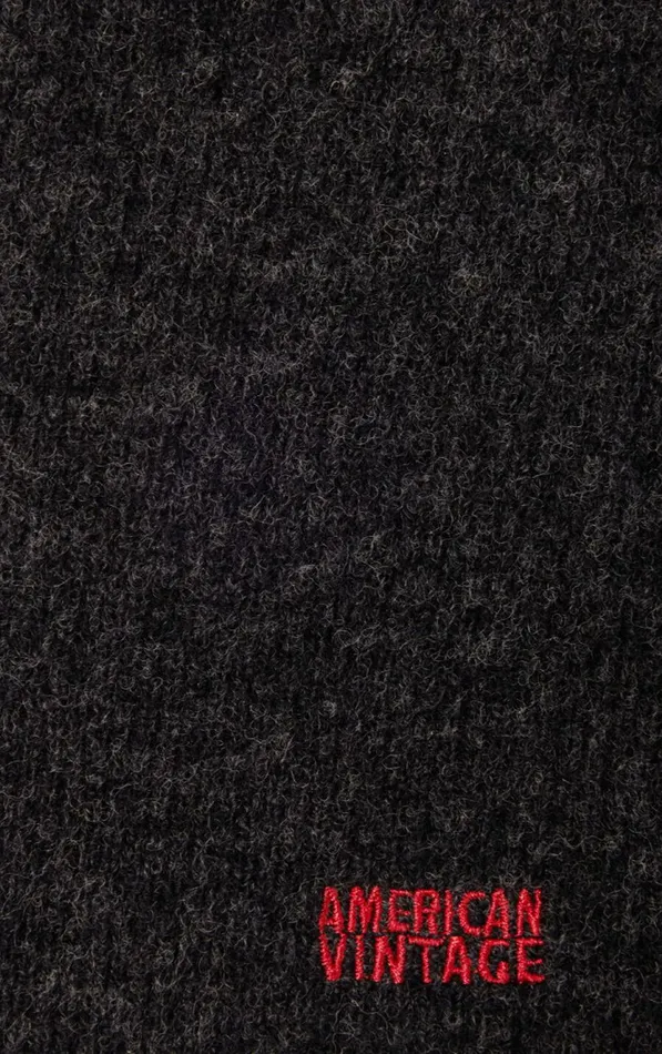 Balaclava Raxow Charcoal Melange WomenMen American Vintage Beanies and Caps Balaclava Raxow Charcoal Melange WomenMen American Vintage Beanies and Caps