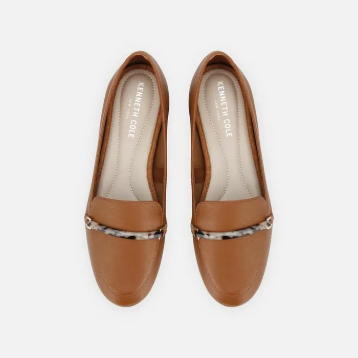 Balance Loafer Resin Bar Cognac Women Kenneth Cole Flats