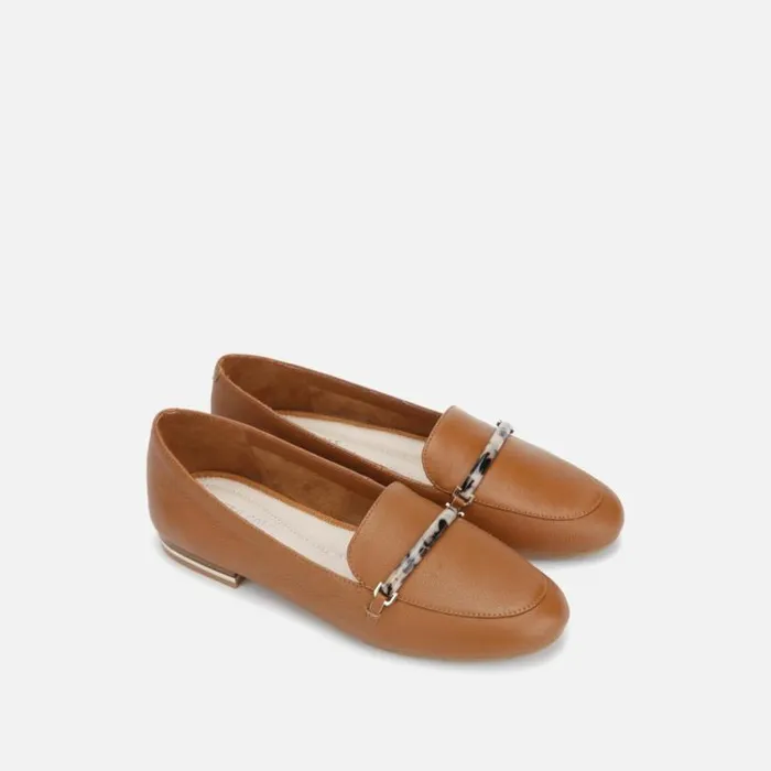 Balance Loafer Resin Bar Cognac Women Kenneth Cole Flats