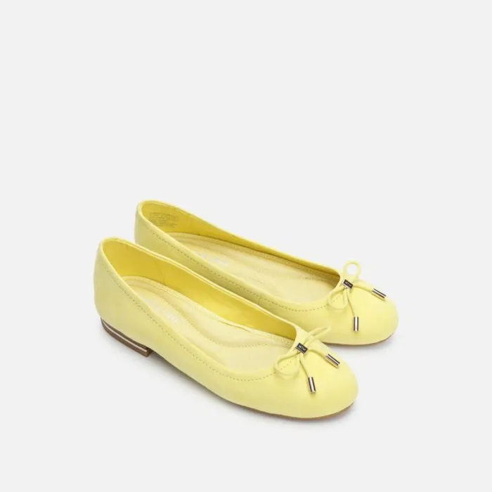 Balance Suede Ballet Flat Lemon Women Kenneth Cole Flats