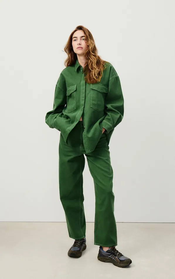 Balloon Jeans Nyolow Overdyed Khaki Women American Vintage Jeans Balloon Jeans Nyolow Overdyed Khaki Women American Vintage Jeans