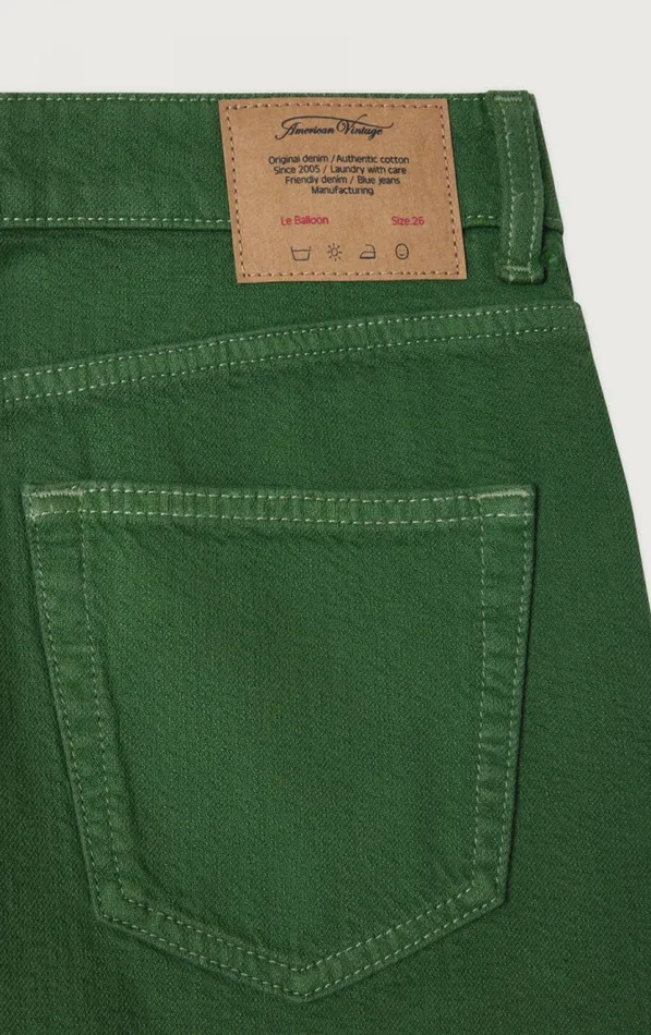 Balloon Jeans Nyolow Overdyed Khaki Women American Vintage Jeans Balloon Jeans Nyolow Overdyed Khaki Women American Vintage Jeans