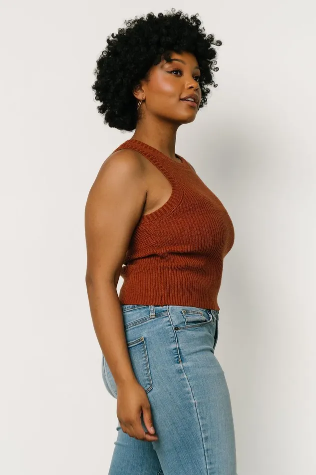 Baltic Born Blouses Shirts Women Cruz Knit Tank Top Copper Baltic Born Blouses Shirts Women Cruz Knit Tank Top Copper