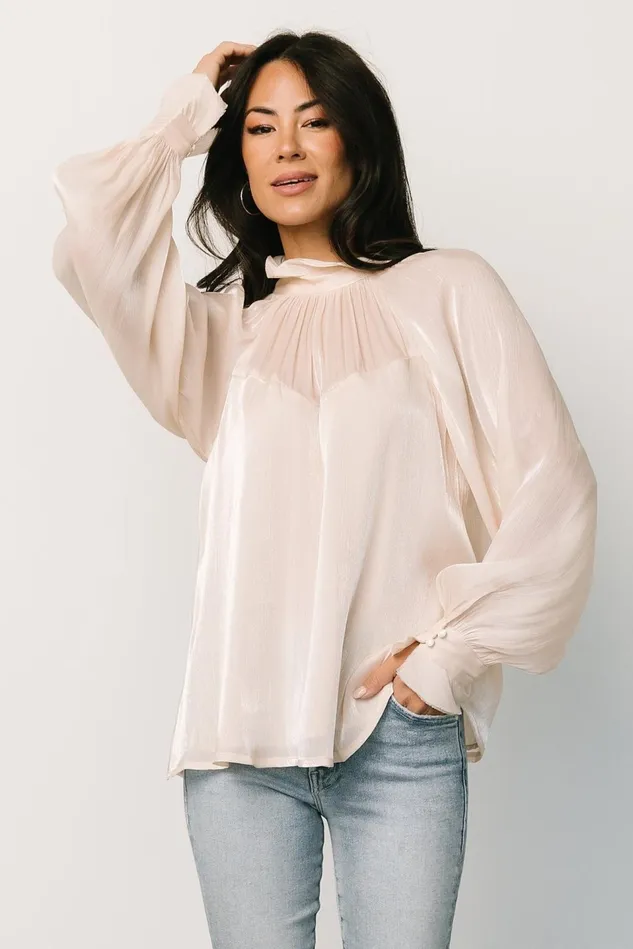 Baltic Born Blouses Shirts Women Maeve Shimmer Top Champagne