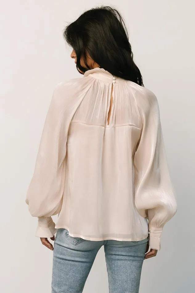 Baltic Born Blouses Shirts Women Maeve Shimmer Top Champagne Baltic Born Blouses Shirts Women Maeve Shimmer Top Champagne