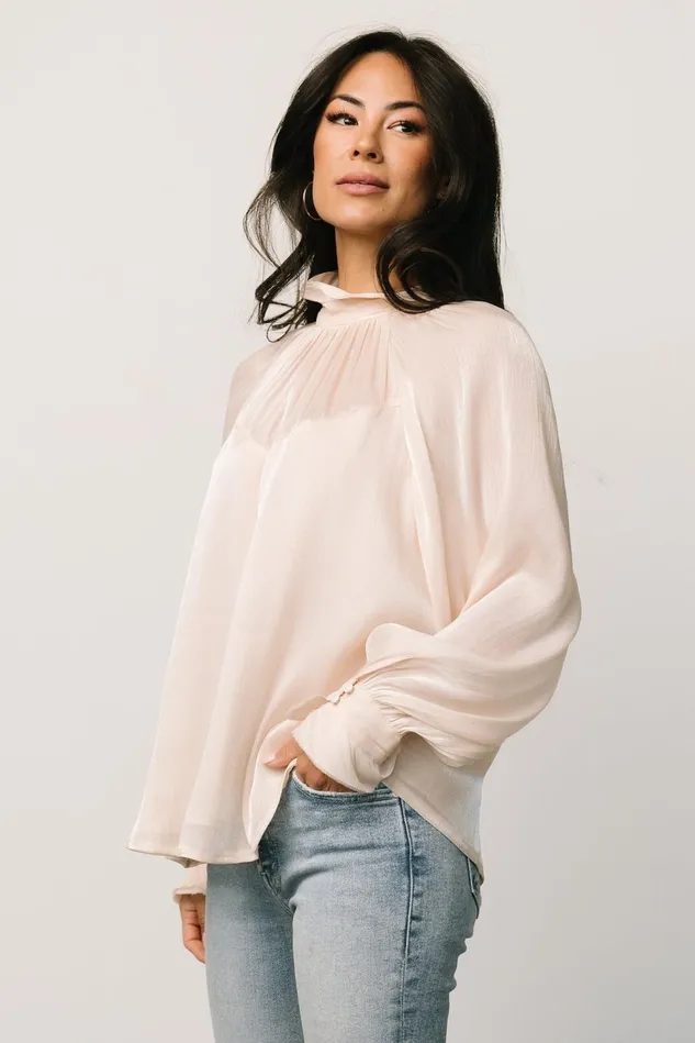 Baltic Born Blouses Shirts Women Maeve Shimmer Top Champagne Baltic Born Blouses Shirts Women Maeve Shimmer Top Champagne