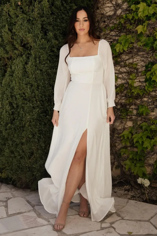Baltic Born Bridal Women Giselle Maxi Dress White Baltic Born Bridal Women Giselle Maxi Dress White