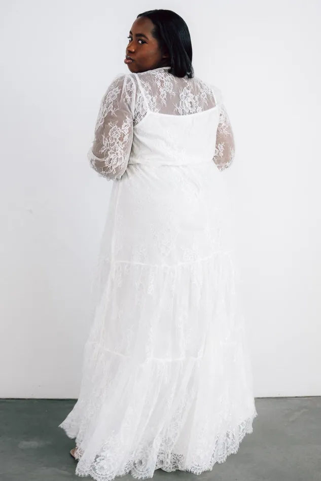 Baltic Born Bridal Women Gloria Lace Maxi Dress White