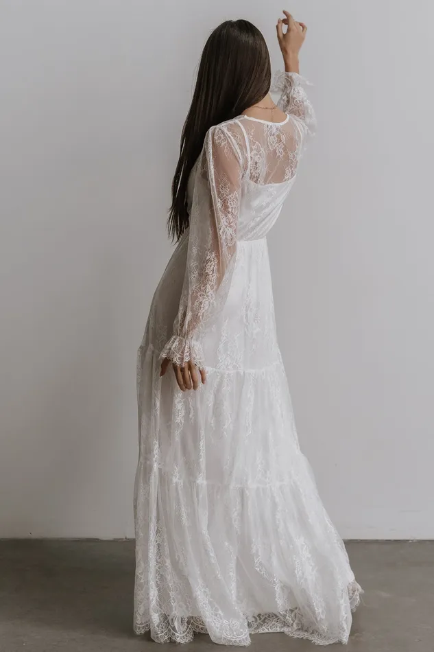 Baltic Born Bridal Women Gloria Lace Maxi Dress White