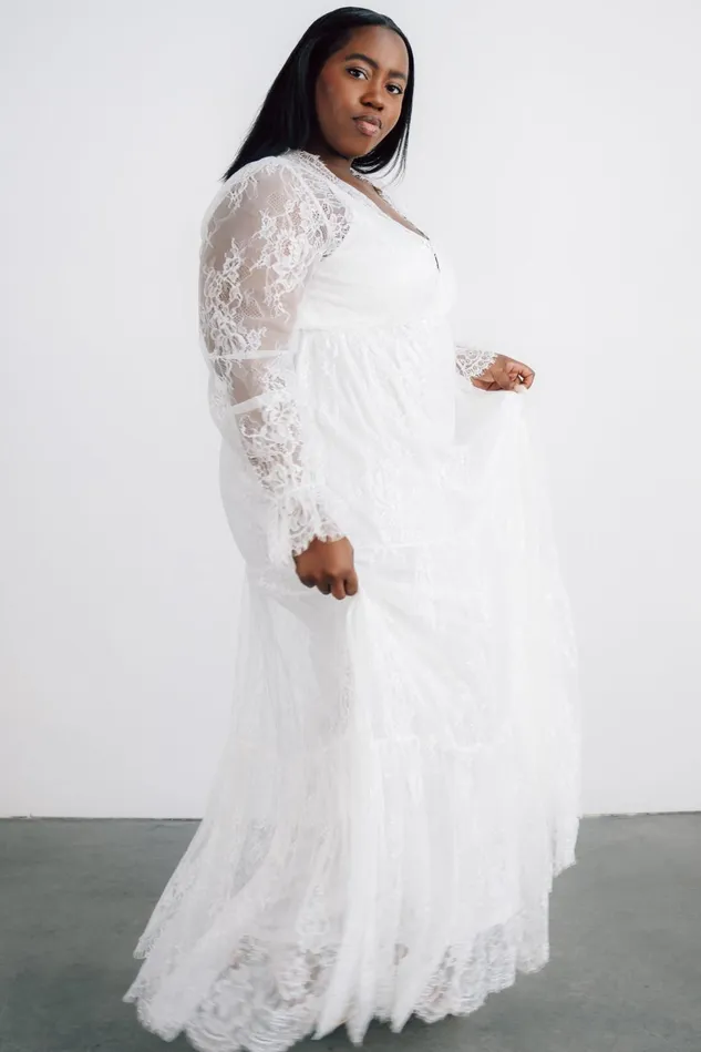 Baltic Born Bridal Women Gloria Lace Maxi Dress White