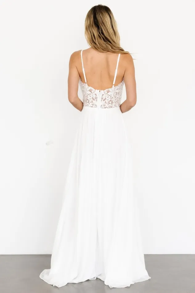 Baltic Born Bridal Women Samantha Lace Top Gown Off White Baltic Born Bridal Women Samantha Lace Top Gown Off White