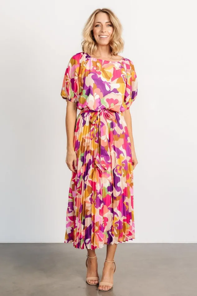 Baltic Born Bump Friendly Women Maven Midi Dress Multi Print