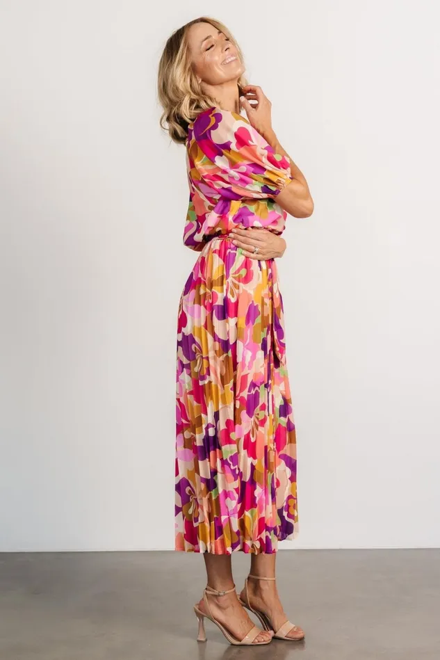 Baltic Born Bump Friendly Women Maven Midi Dress Multi Print Baltic Born Bump Friendly Women Maven Midi Dress Multi Print