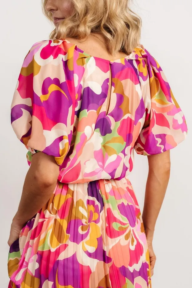 Baltic Born Bump Friendly Women Maven Midi Dress Multi Print Baltic Born Bump Friendly Women Maven Midi Dress Multi Print