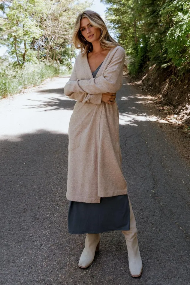 Baltic Born Cardigans Women Claire Cardigan Taupe Baltic Born Cardigans Women Claire Cardigan Taupe