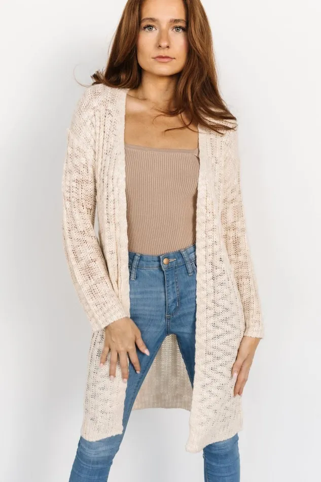 Baltic Born Cardigans Women Devman Knit Cardigan Cream Baltic Born Cardigans Women Devman Knit Cardigan Cream
