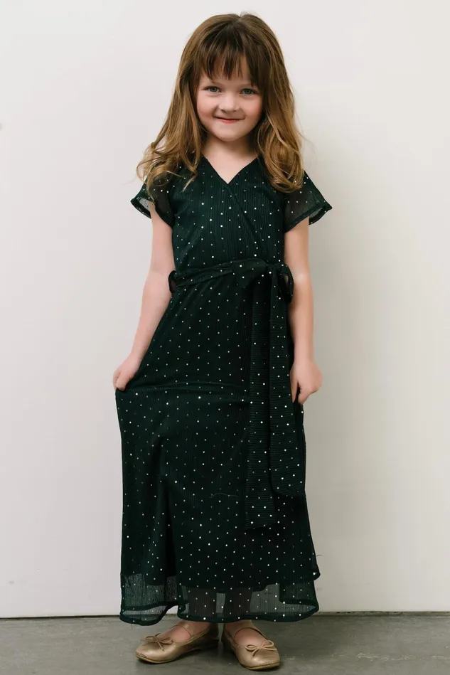 Baltic Born Embellished Sequin Women Child Grace Sparkle Gown Emerald