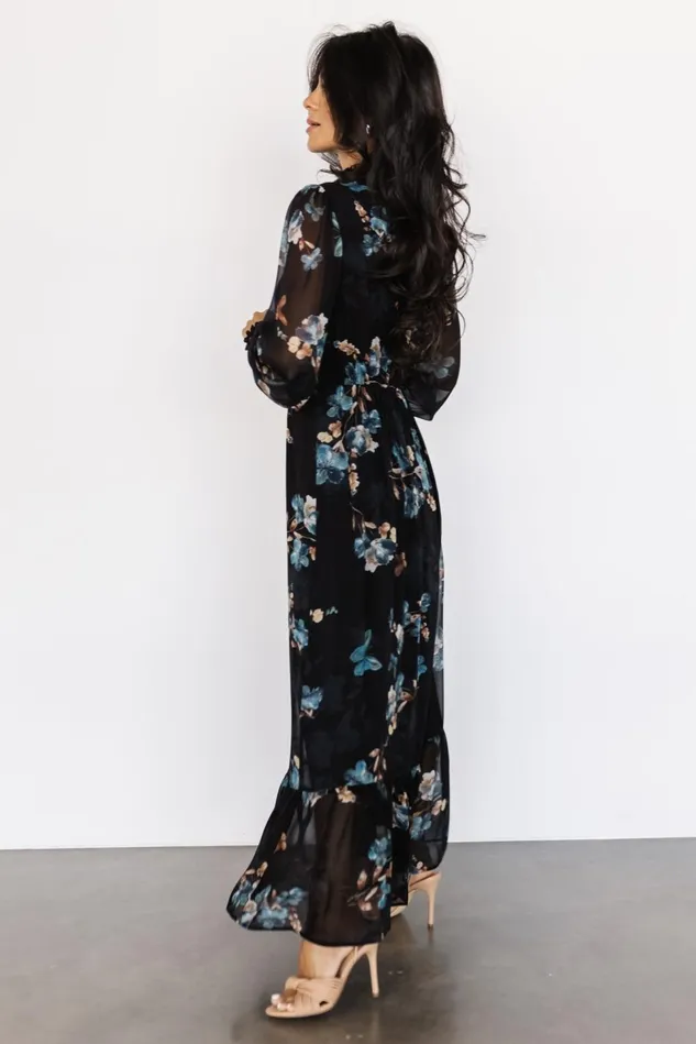 Baltic Born Maxi Dresses Women Luciana Maxi Dress Black Blue Baltic Born Maxi Dresses Women Luciana Maxi Dress Black Blue