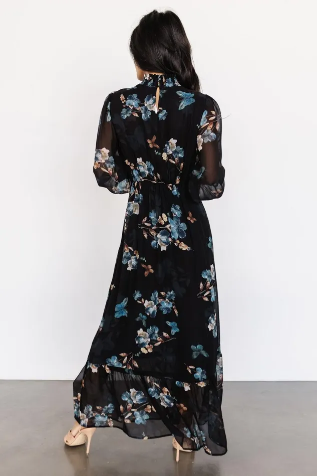 Baltic Born Maxi Dresses Women Luciana Maxi Dress Black Blue Baltic Born Maxi Dresses Women Luciana Maxi Dress Black Blue