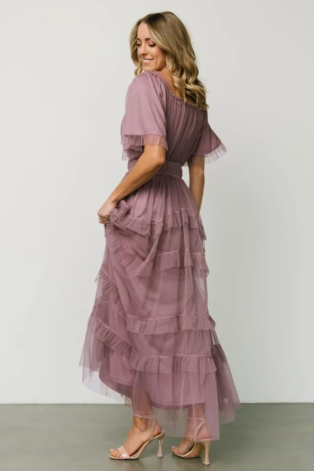 Baltic Born Maxi Dresses Women Magdalena Tulle Maxi Dress Dusty Orchid