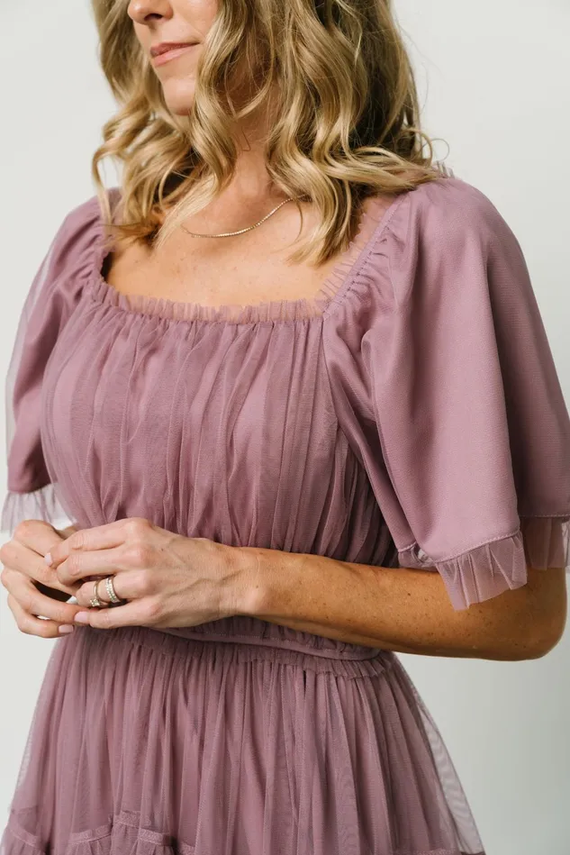 Baltic Born Maxi Dresses Women Magdalena Tulle Maxi Dress Dusty Orchid