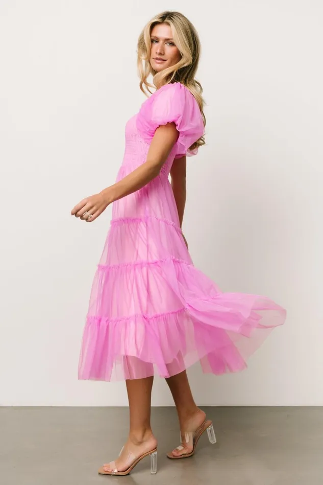 Baltic Born Midi Dresses Women Liv Tulle Midi Dress Pink