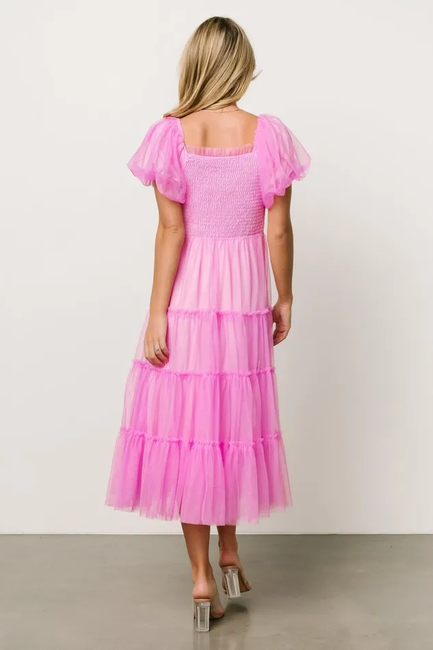 Baltic Born Midi Dresses Women Liv Tulle Midi Dress Pink
