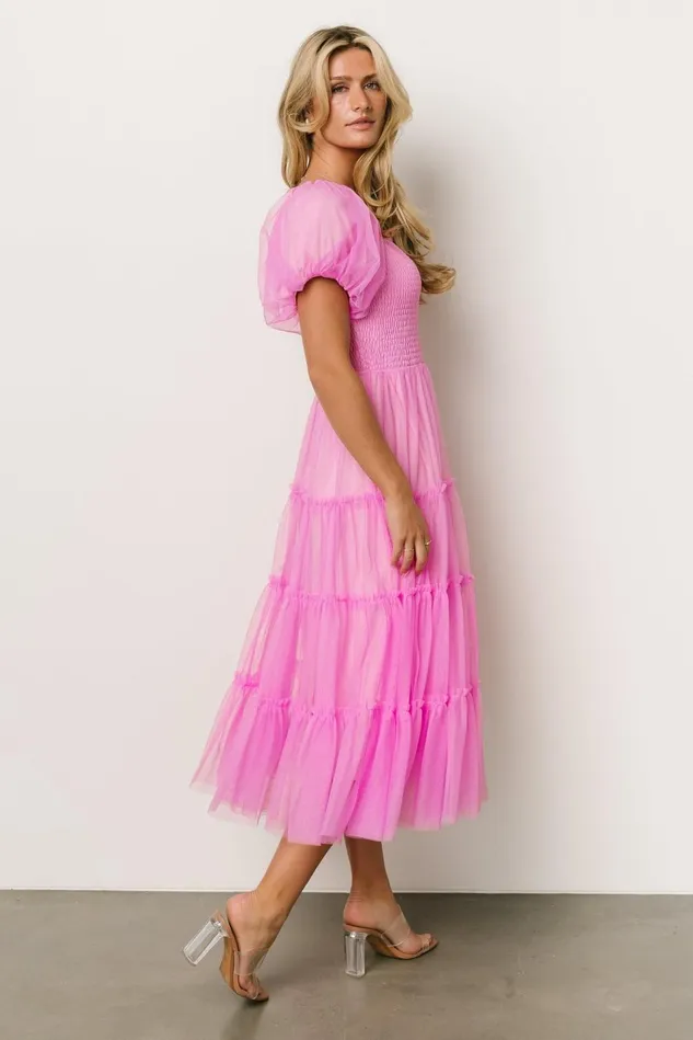 Baltic Born Midi Dresses Women Liv Tulle Midi Dress Pink