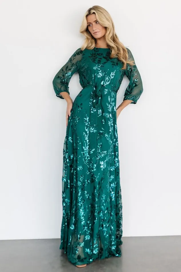 Baltic Born Mother Of The Bride Women Destiny Sequin Maxi Dress Emerald Baltic Born Mother Of The Bride Women Destiny Sequin Maxi Dress Emerald