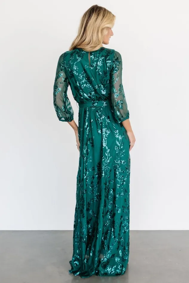 Baltic Born Mother Of The Bride Women Destiny Sequin Maxi Dress Emerald Baltic Born Mother Of The Bride Women Destiny Sequin Maxi Dress Emerald