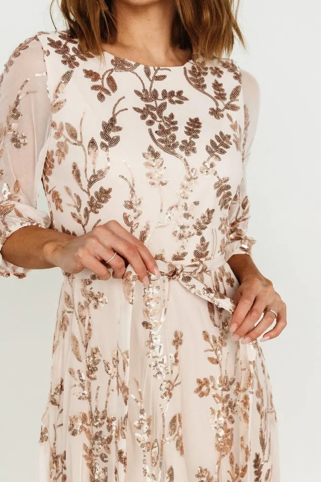 Baltic Born Mother Of The Bride Women Destiny Sequin Maxi Dress Rose Gold Baltic Born Mother Of The Bride Women Destiny Sequin Maxi Dress Rose Gold