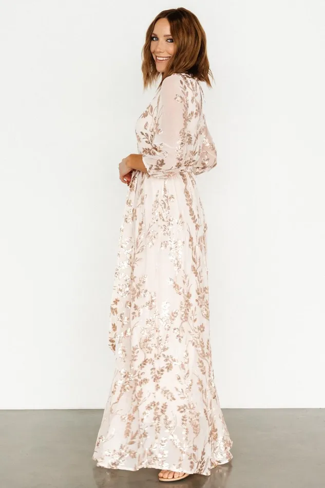 Baltic Born Mother Of The Bride Women Destiny Sequin Maxi Dress Rose Gold Baltic Born Mother Of The Bride Women Destiny Sequin Maxi Dress Rose Gold